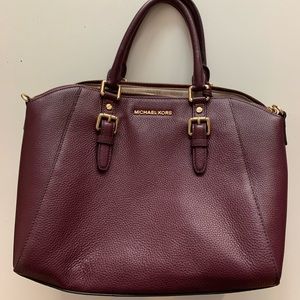 Michael Kors Burgundy Leather Bag